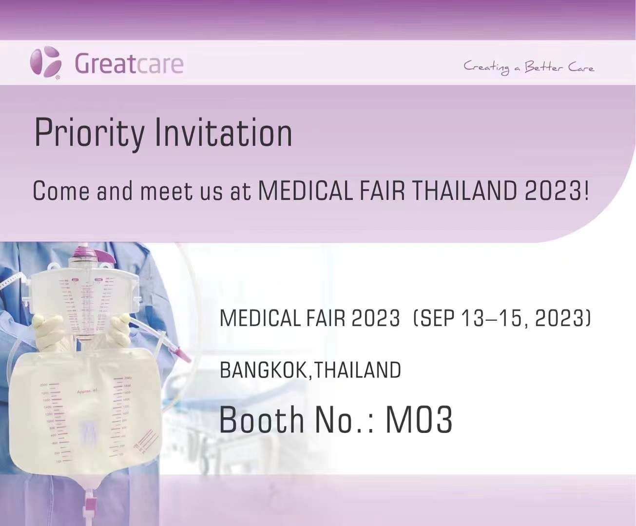 Ekipa Greatcare sodeluje na sejmu Medical Fair Thailand 2023